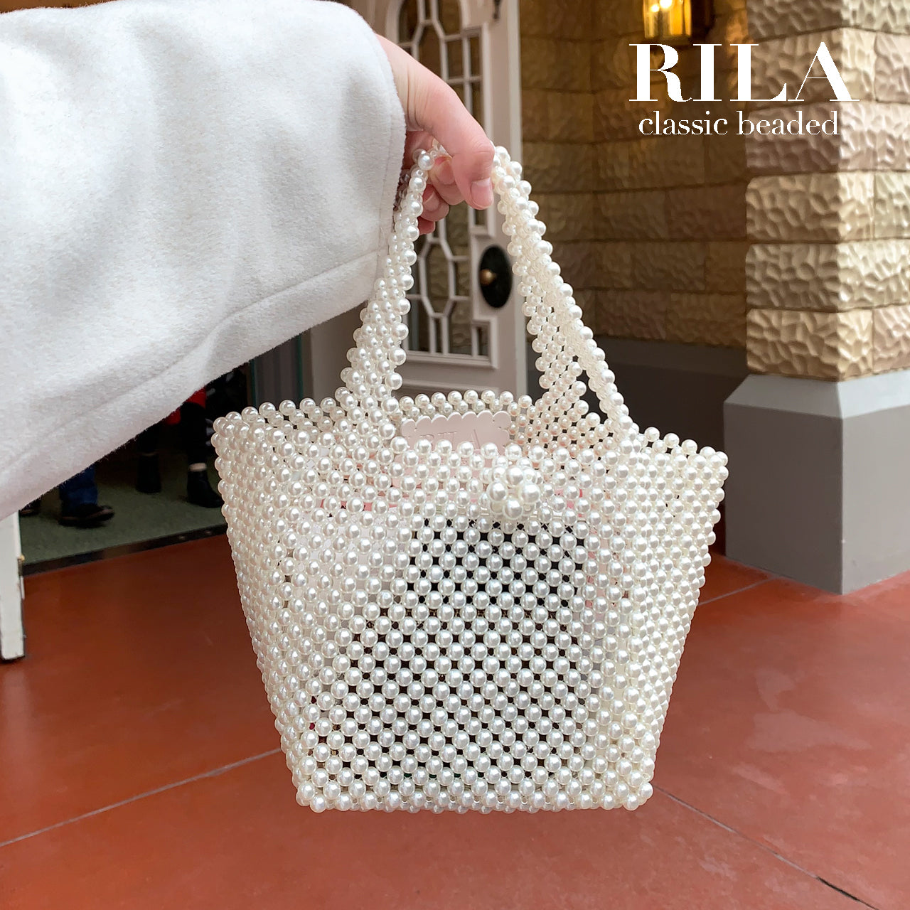 Pearl tote with mini porch