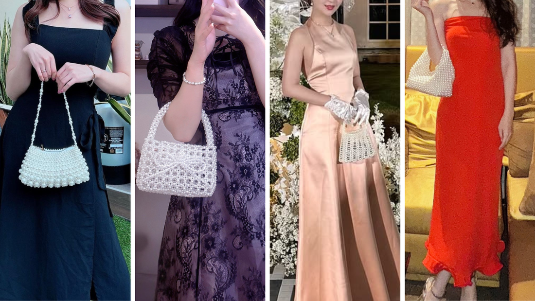 【ドレスの色別】パールバッグが映える 大人のお呼ばれコーディネート4選