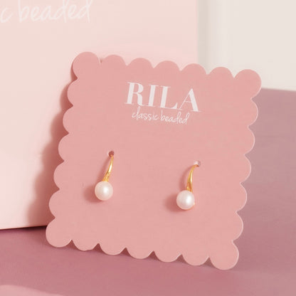 Muk Nam Chuet drop (Simple Freshwater Pearl Earrings)