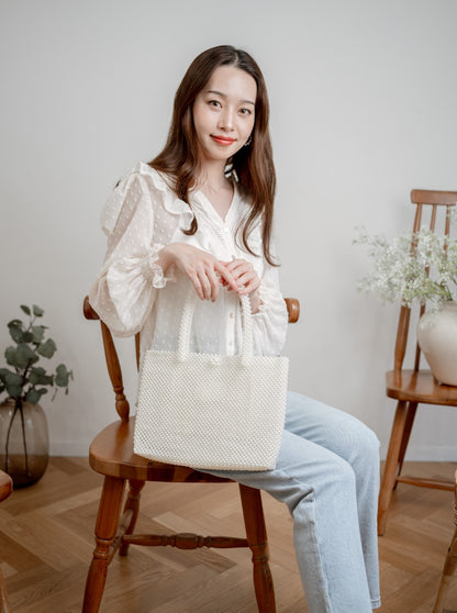 Pearl tote bag A4