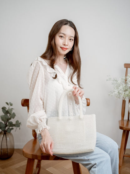 Pearl tote bag A4