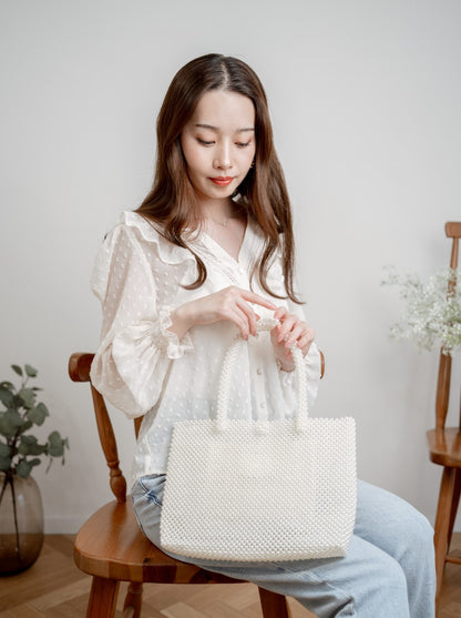 Pearl tote bag A4