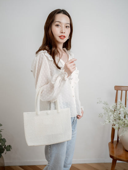 Pearl tote bag A4