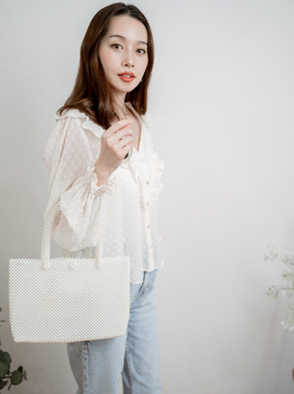 Pearl tote bag A4