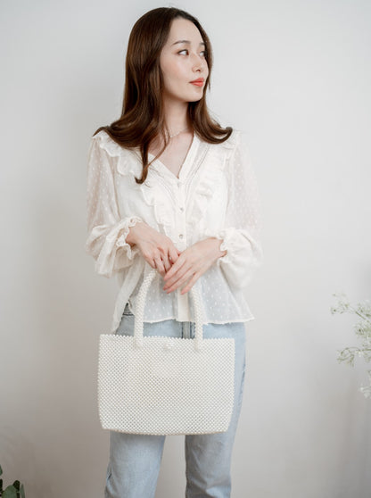 Pearl tote bag A4