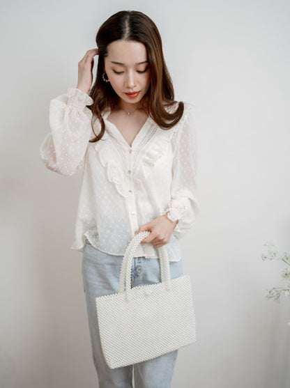 Pearl tote bag A4