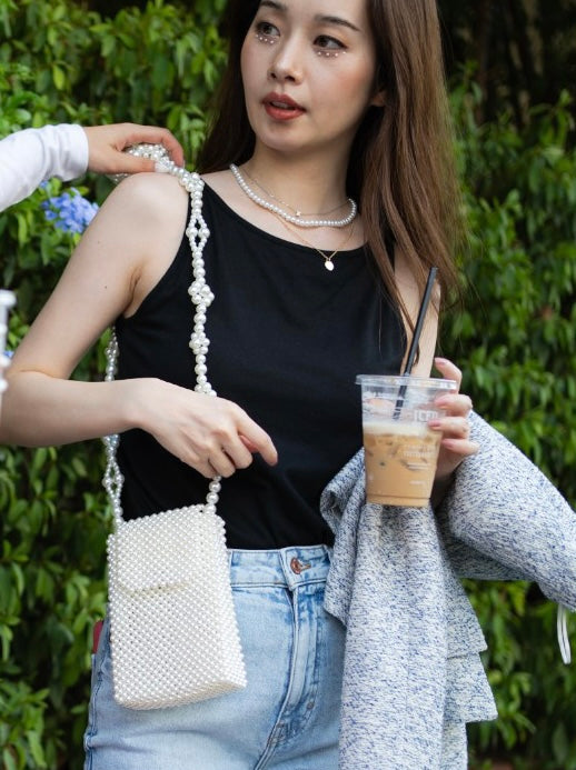 Pearl phone bag "No.5"